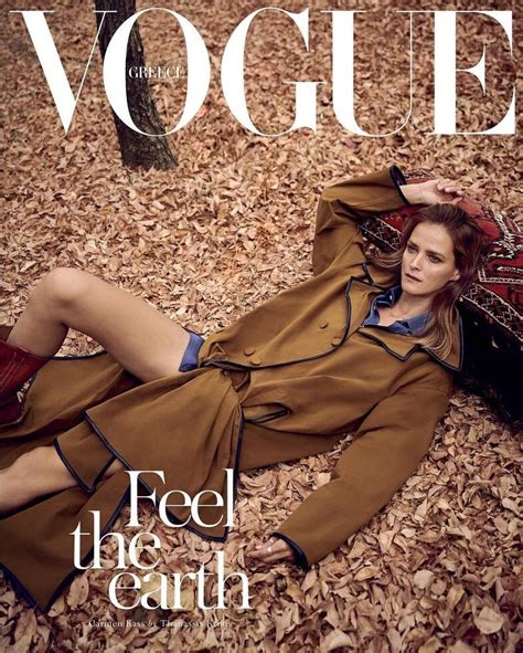 Carmen Kass Feels the Earth for Vogue Greece .